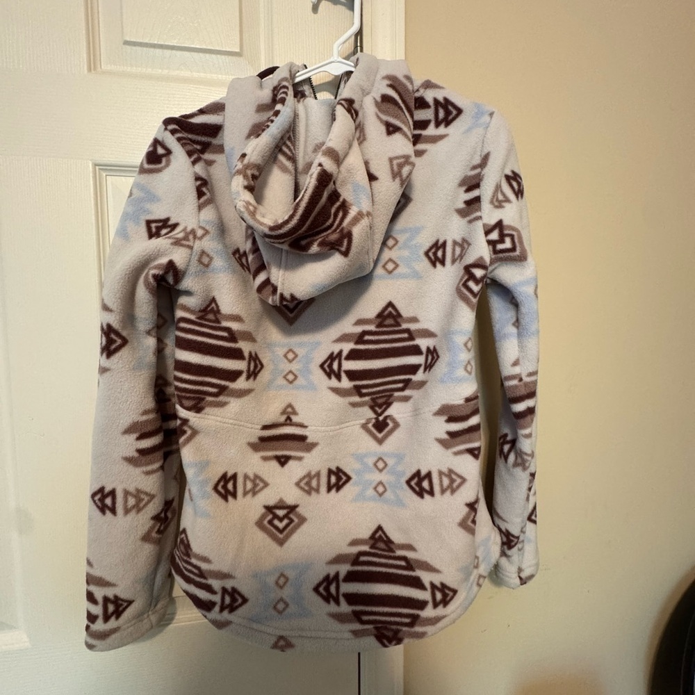 Avalanche Women's Geometric Patterned Sweater - Cream and Brown - Picture 6 of 7